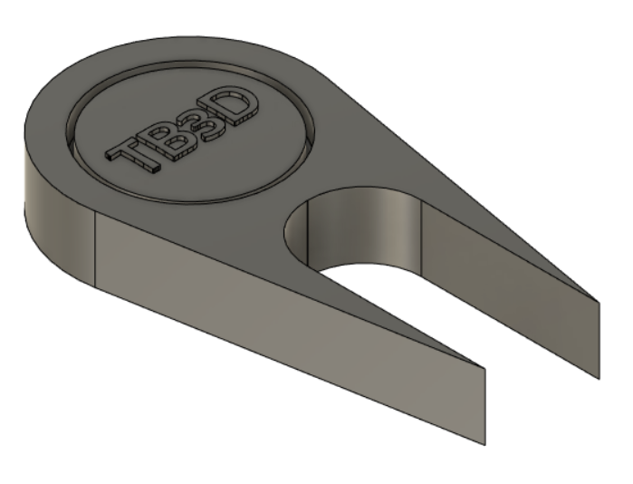 Ball Marker and Divot Tool by bigrocketguy Download free STL