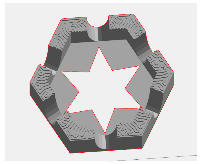 Miniatura 4 do modelo 3D Hexagon Coaster Holder