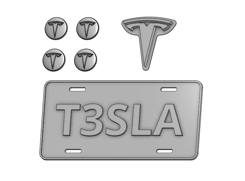 Tesla Stroller Decal Kit (No Supports) by UltraTNT | Download free STL ...