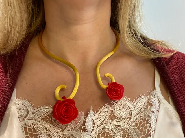 Collier asymétrique + Roses
