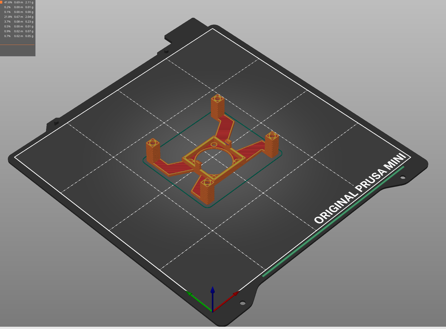 Miniatura 22 do modelo 3D Raspberry Pi 4b SATA SSD modular frame case