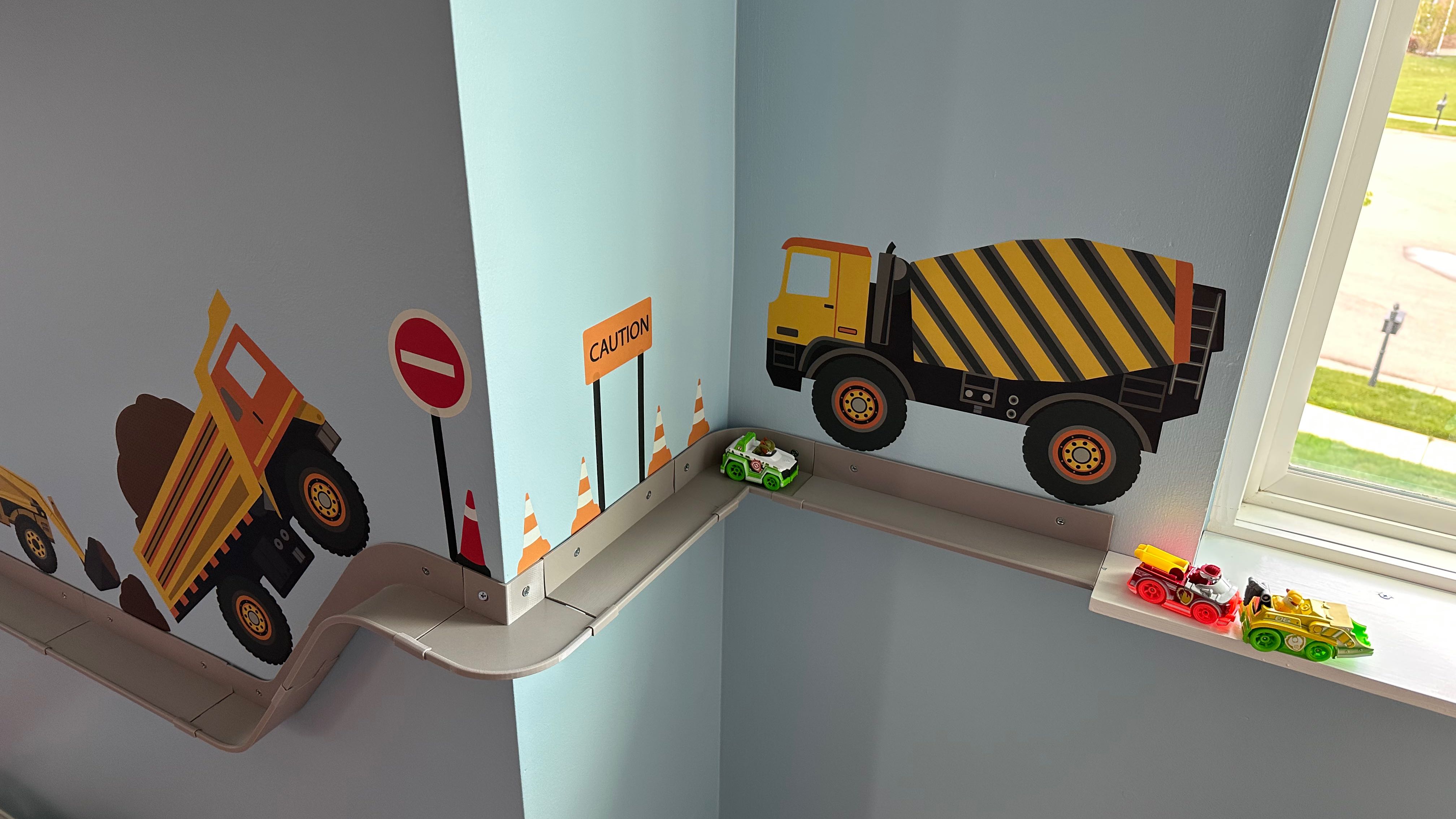 Toy Car Wall Track