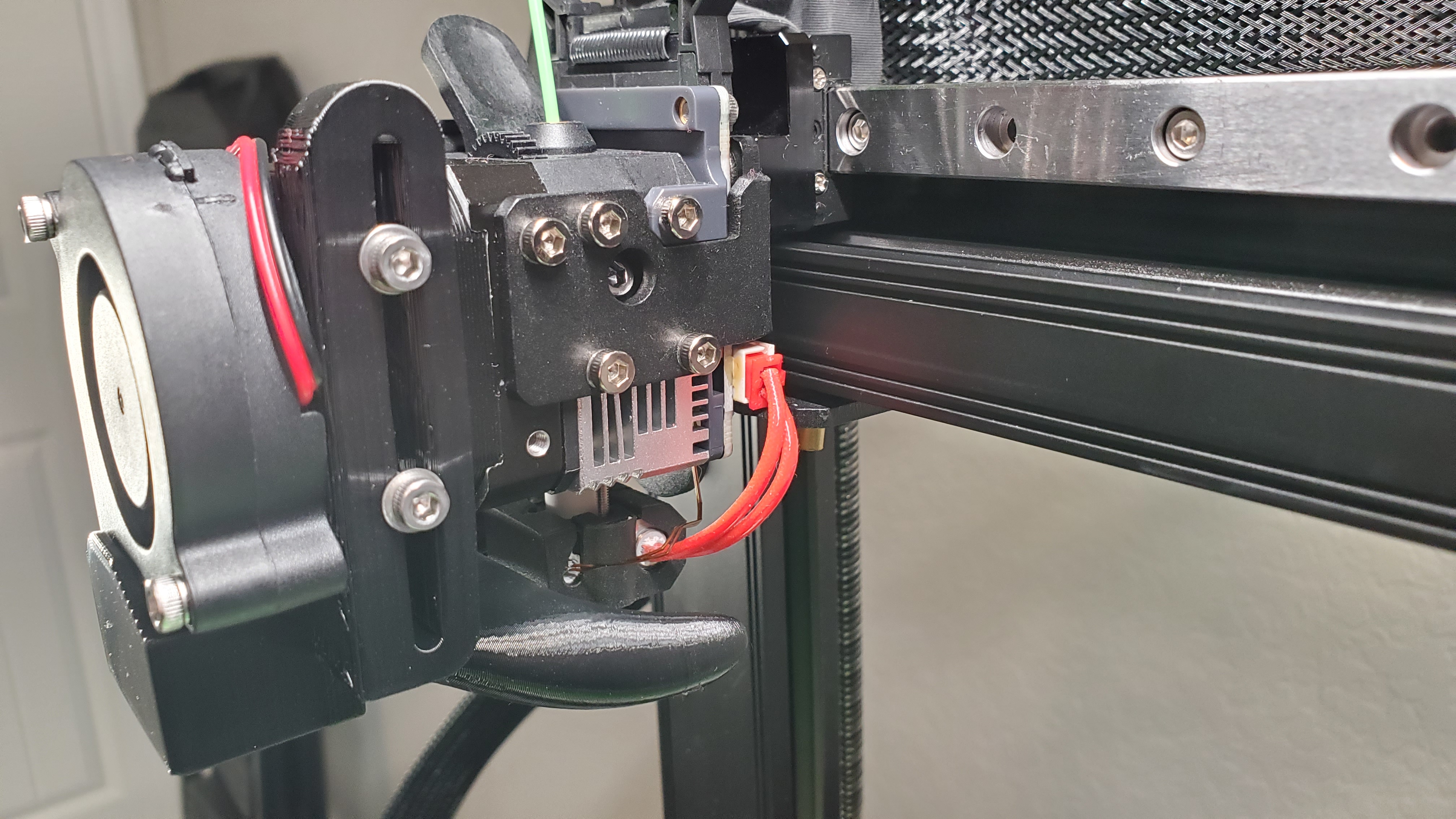 Ender 3 S1/S1 Plus/S1 Pro Twin Jet 5015 Fan Duct 3D model thumbnail