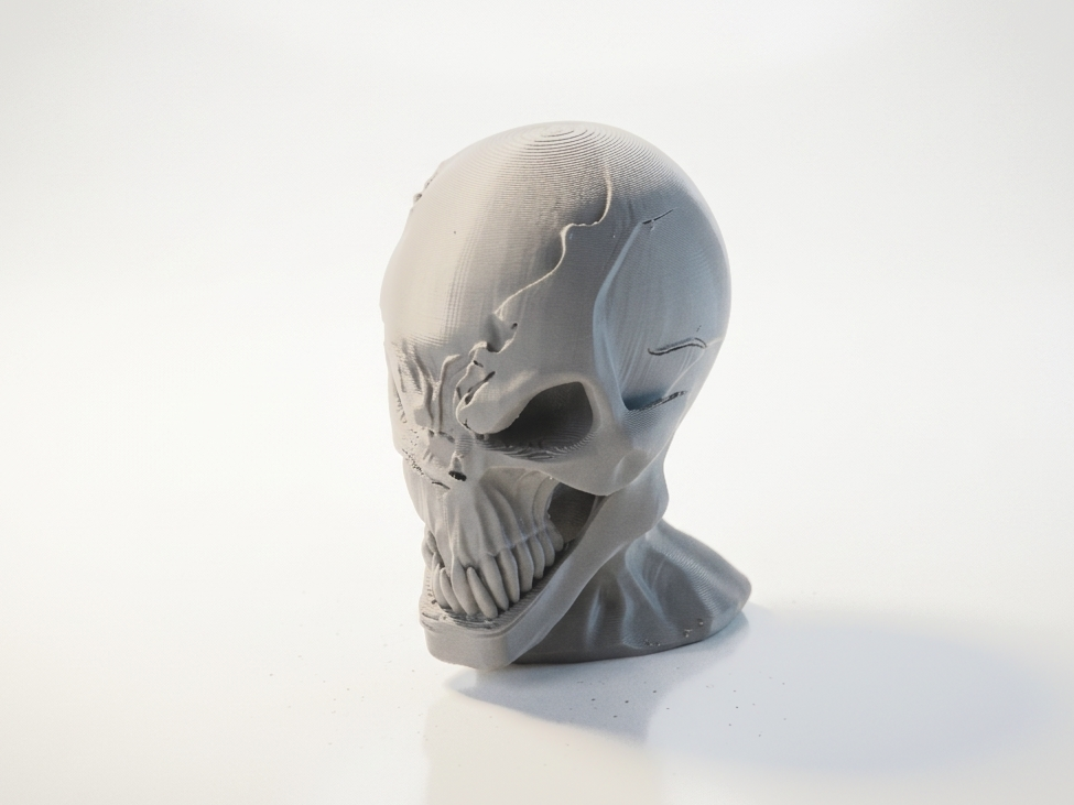 Half Skull Venom Sculpture 3D Printable