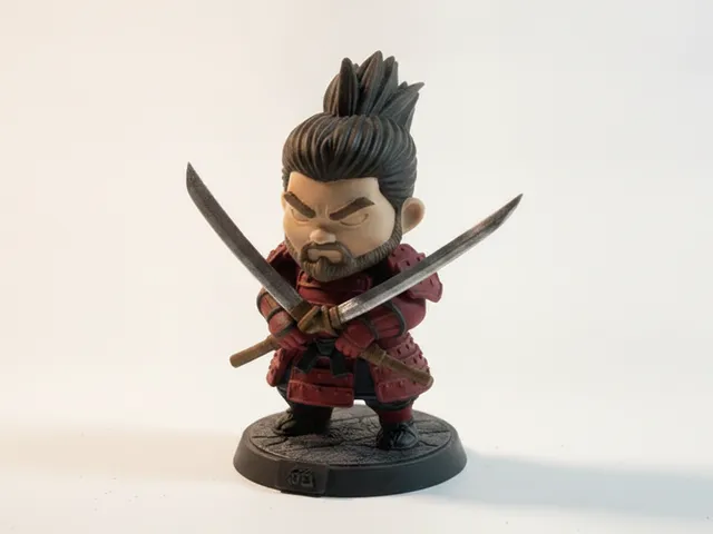 Samurai Miyamoto Musashi Figurine 3D Printable