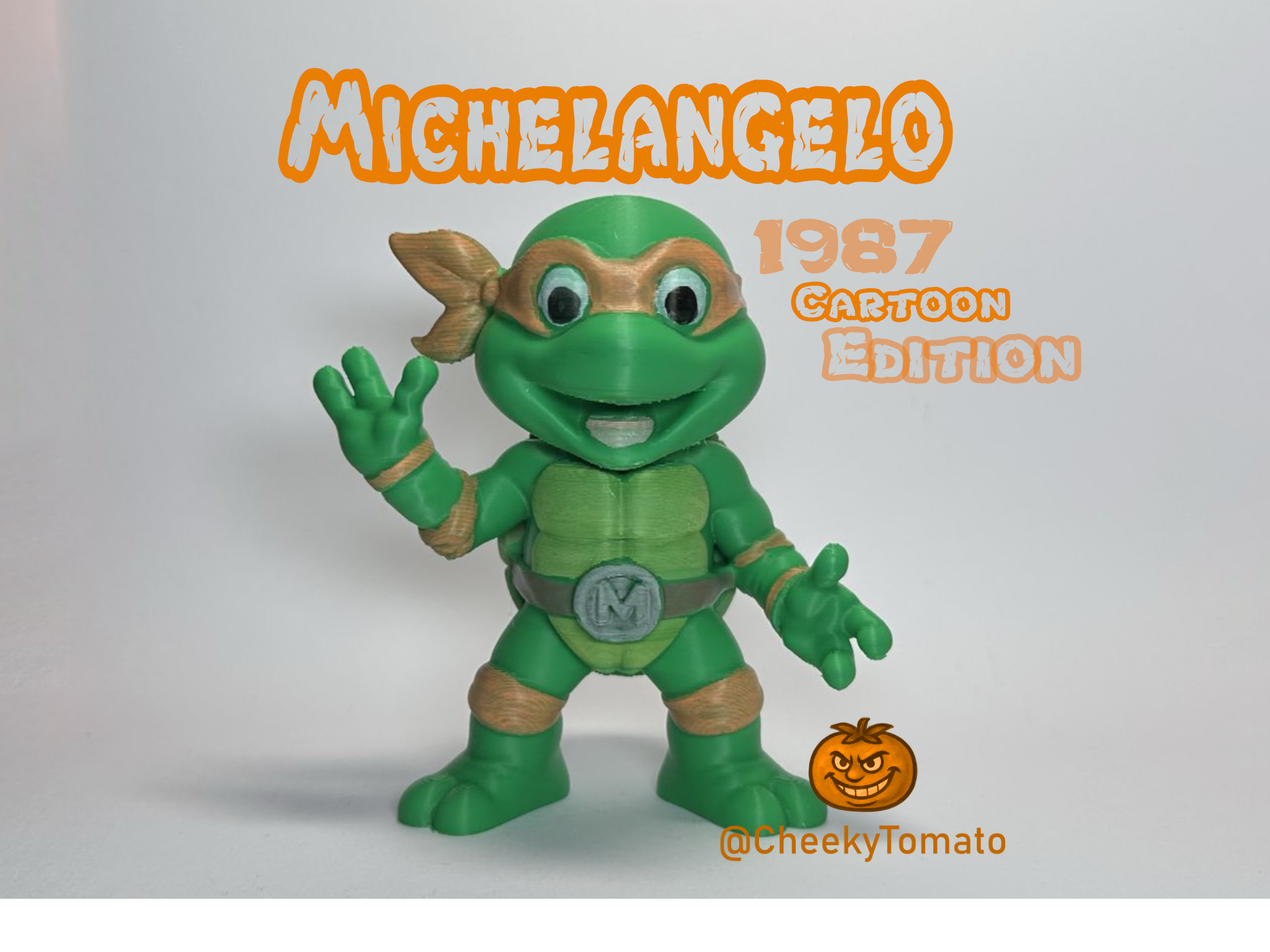 Michelangelo – TMNT 1987 DeskBuddy Figurine