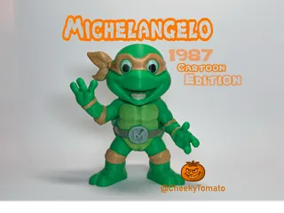 Michelangelo – TMNT 1987 DeskBuddy Figurine