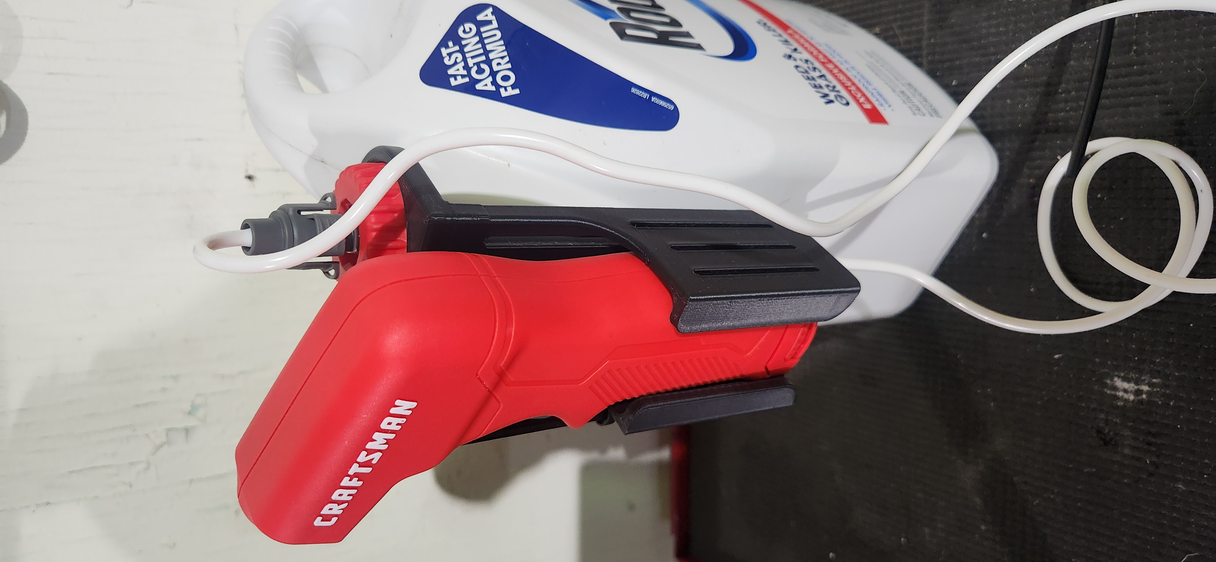 Craftsman battery operated garden/weed-killer sprayer holder