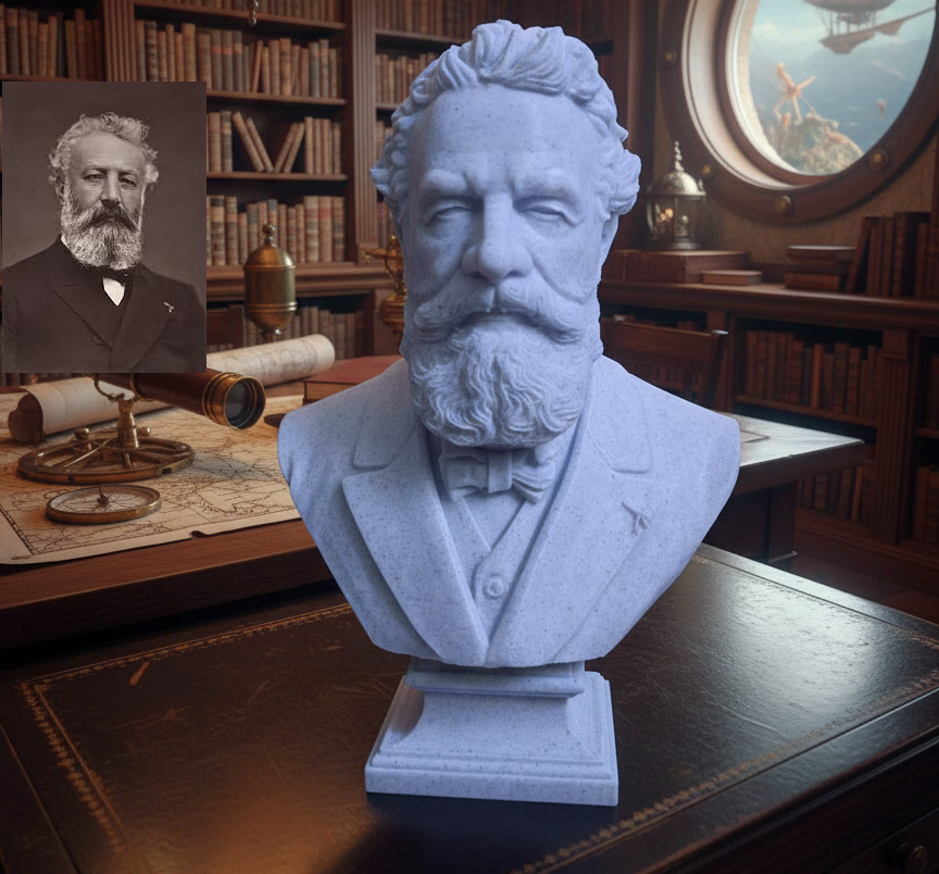 Jules Gabriel Verne — Bust