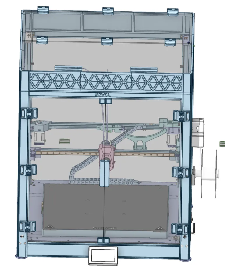SV08 MAX Door Hinges & Handles by Nadir @ CN3D | Download free STL