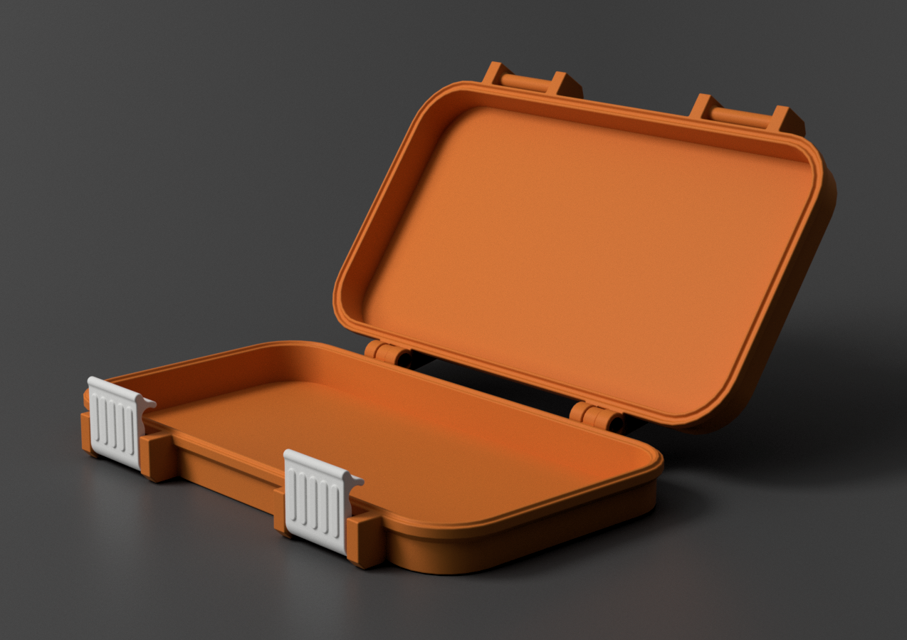 Miniatura 2 do modelo 3D Flat Storage Box