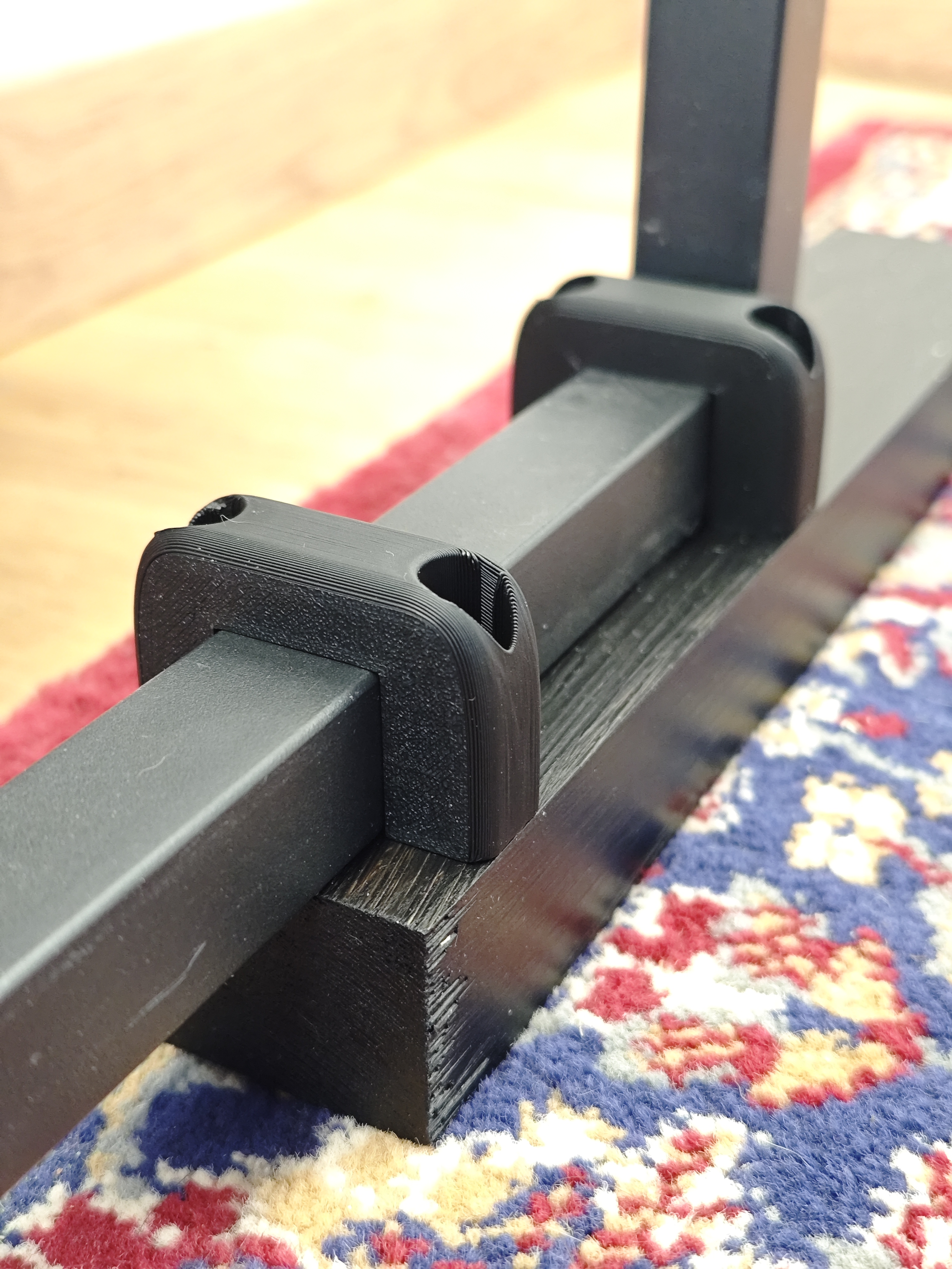 Miniatura 3 do modelo 3D Parametric rectangular clamp / pipe bracket