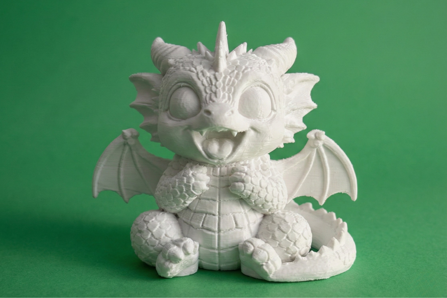 Happy Baby Dragon Figurine – Cute Chibi Dragon