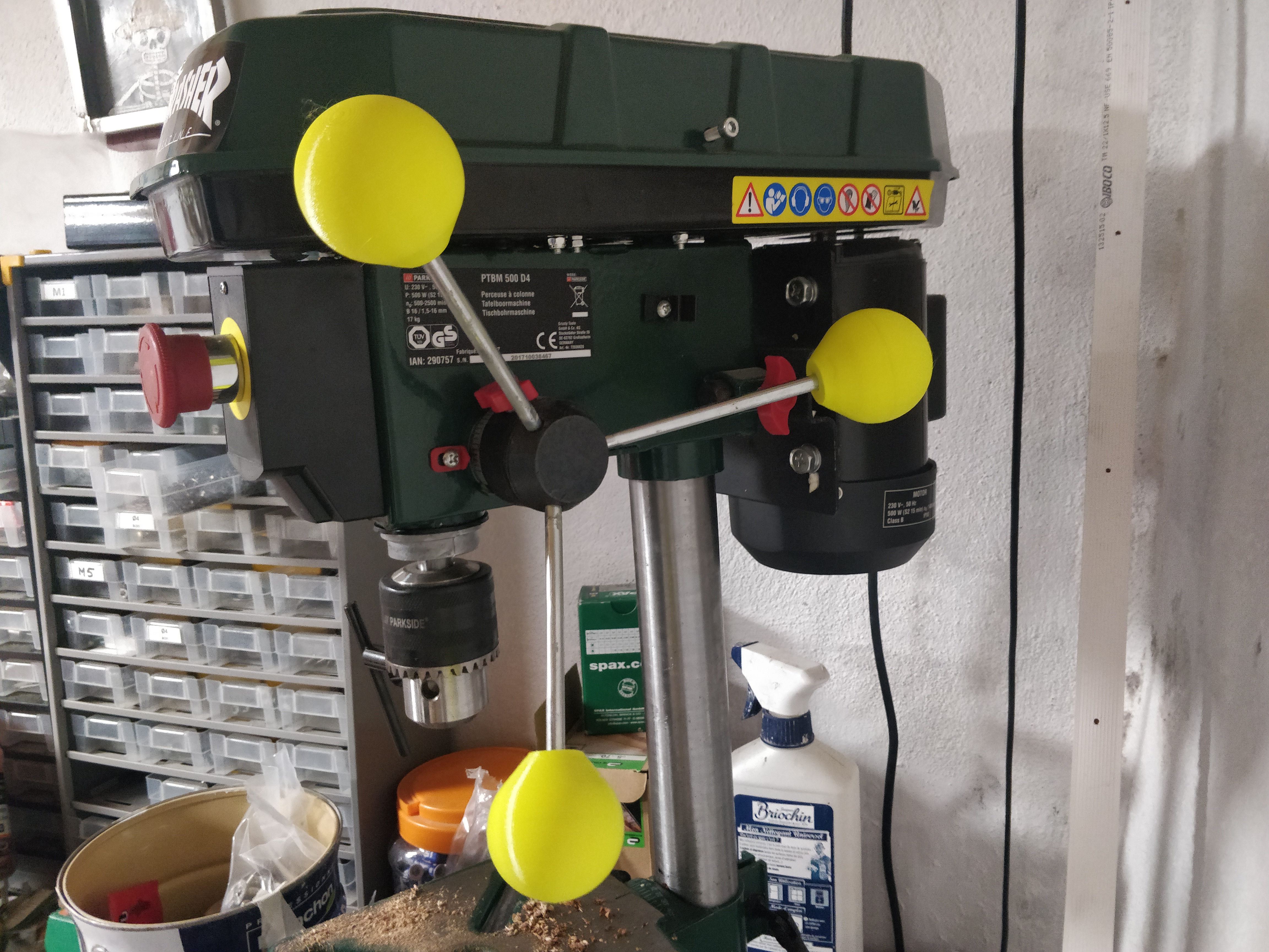 PARKSIDE PTBM 500 D4 - Drill Press Handles / Poignées de perceuse à colonne