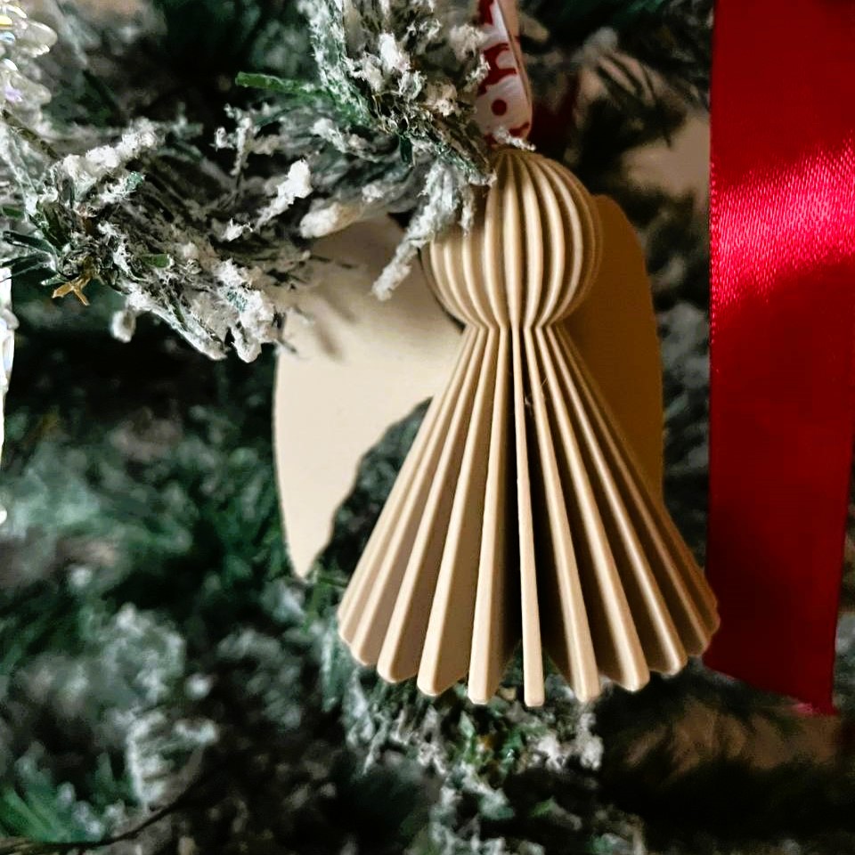 Minimalist Christmas Angel Ornament