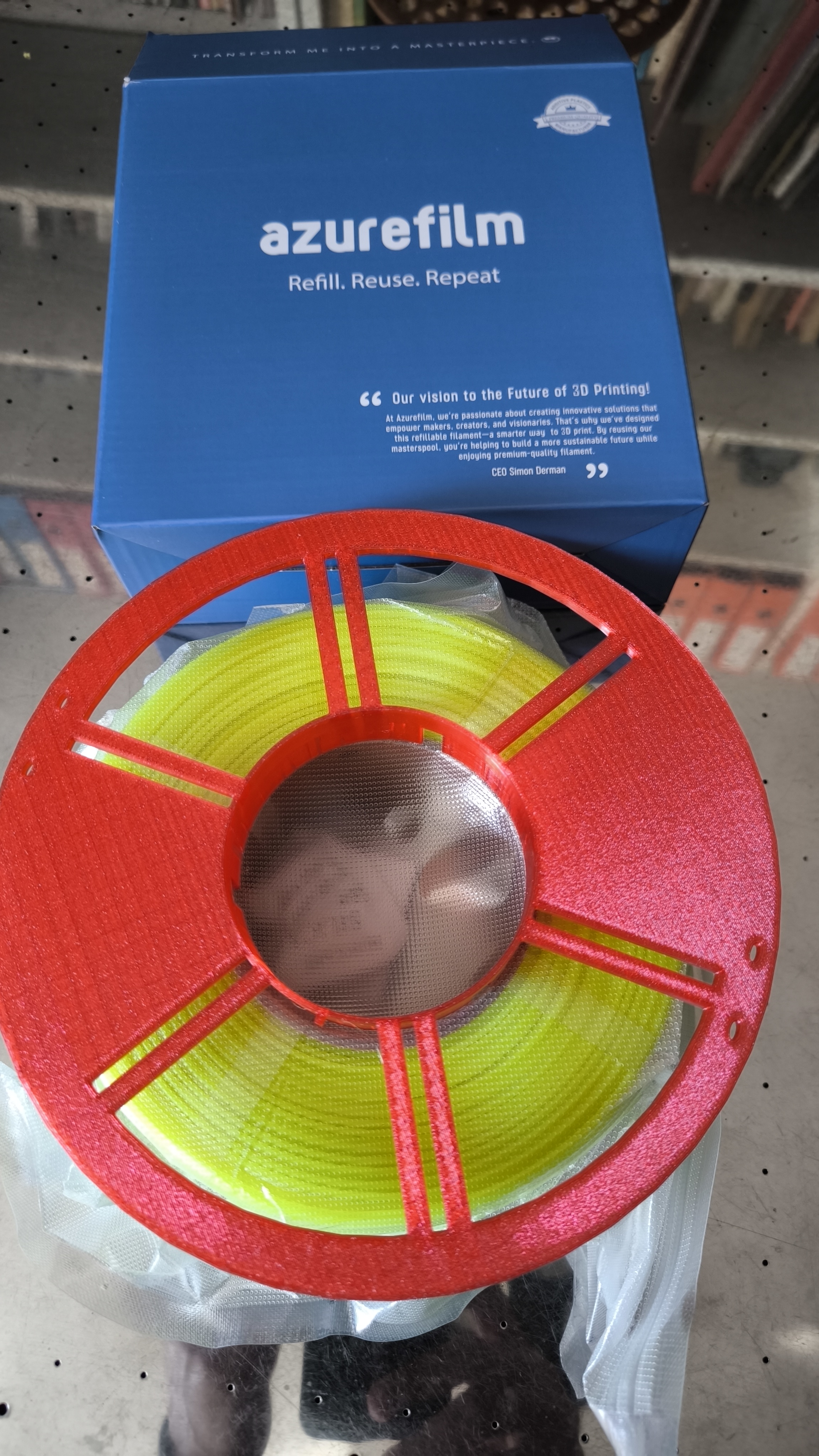Azurefilm Filament Spool (Arnoud Whizzbizz remix) 3D model