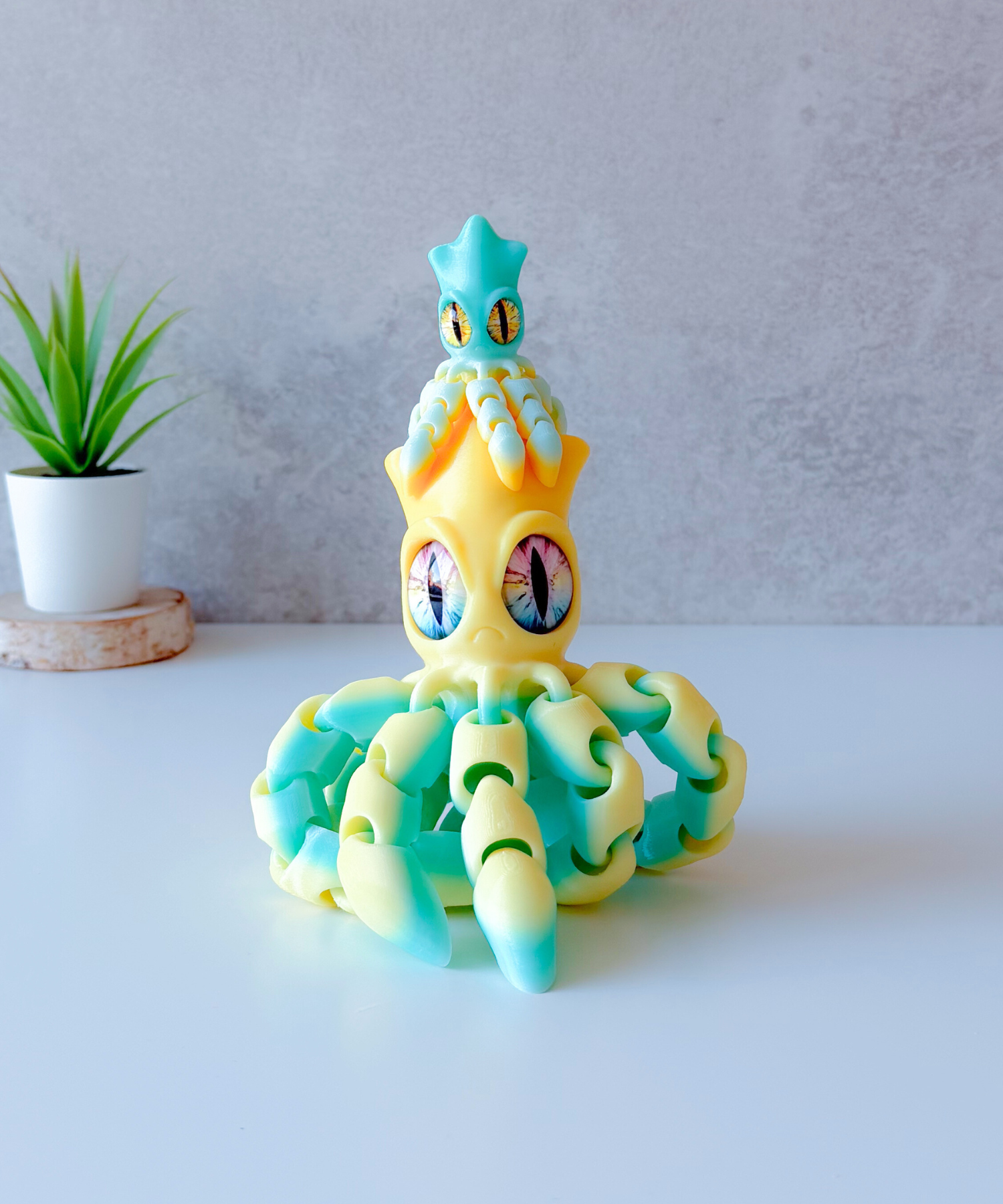 Flexi Grumpy Squid / no supports / 3mf included — miniatura 6