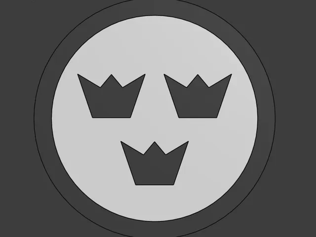 Modern Grey/White Swedish Airforce Roundel