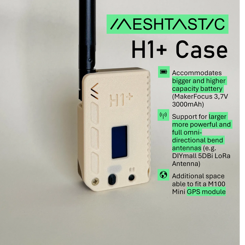 H1+ - Enhanced H1 Case for Heltec V3/Heltec V4 by muzi.work