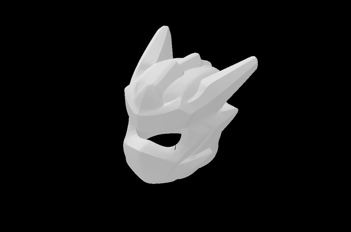 Lego Compatible (115499.dat) Minifig Headgear Helmet with Molded Crests Barbs and Knot Pattern