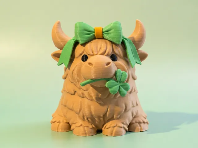 St. Patrick’s Day Highland Cow