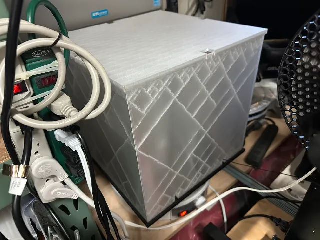 Filament Dryer Larger Square Box for Super Tall Rolls.