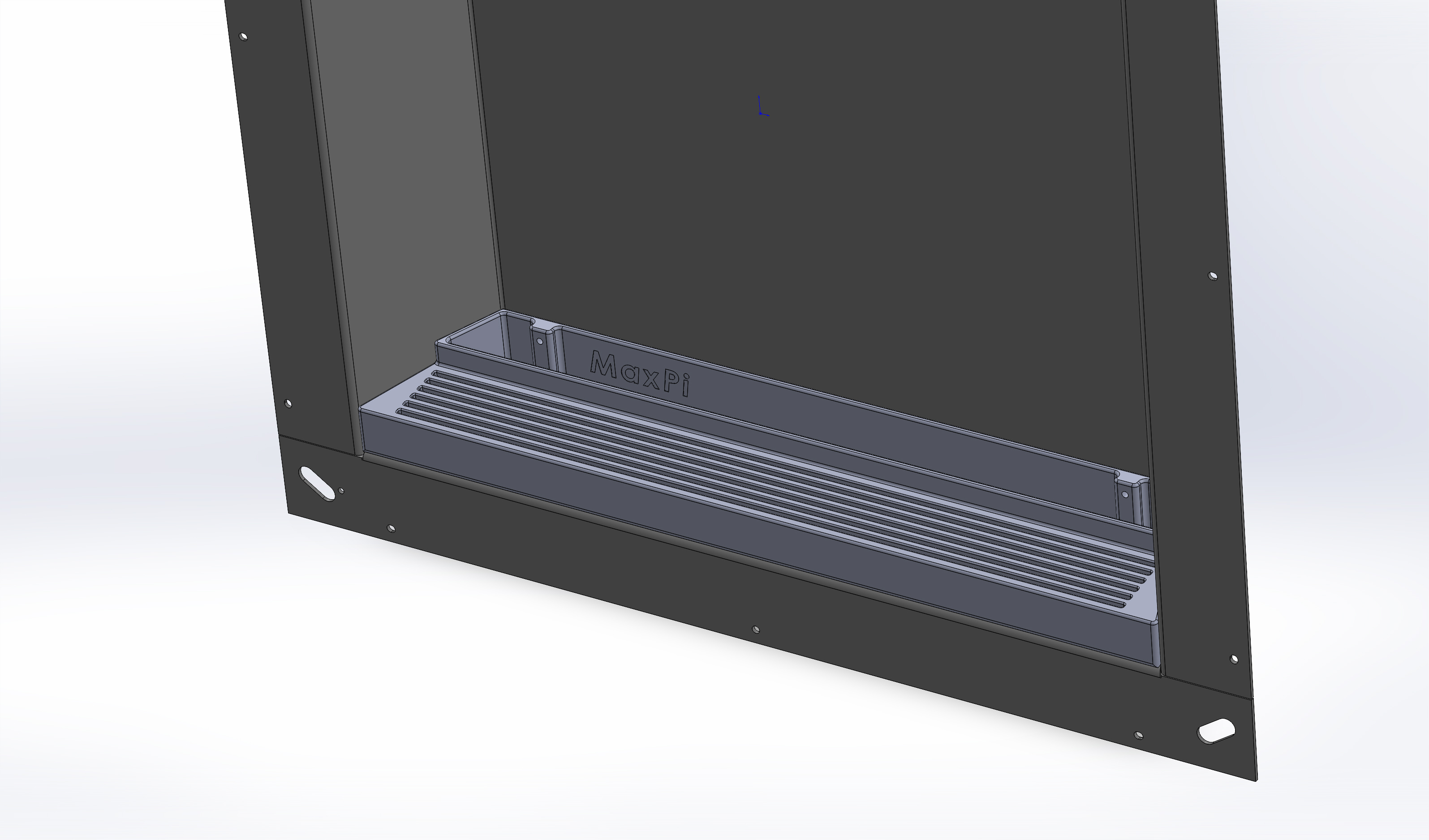 Build plate starage shelf