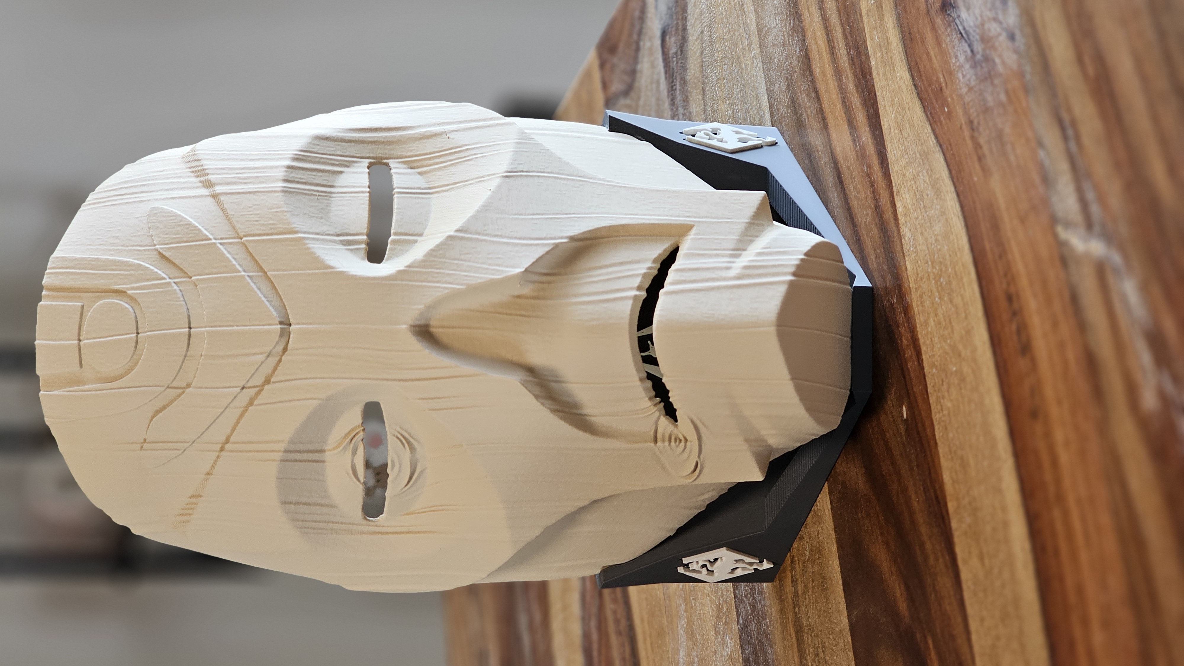 Stand for Skyrim Dragon Priest Wooden Mask