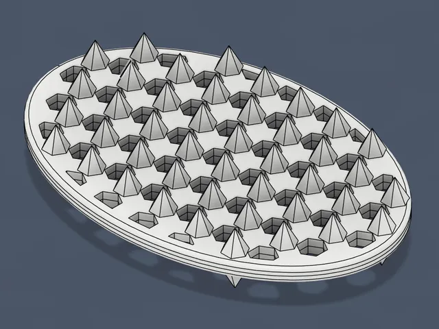 hexagonal spikey soap tray