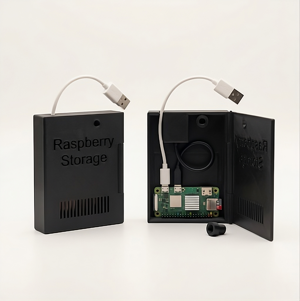 Miniatura 3 do modelo 3D Raspberry Pi Zero 2 W Mini NAS Case