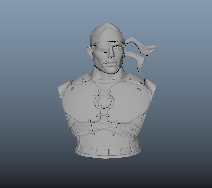 Pirate Iron Man Bust Statue