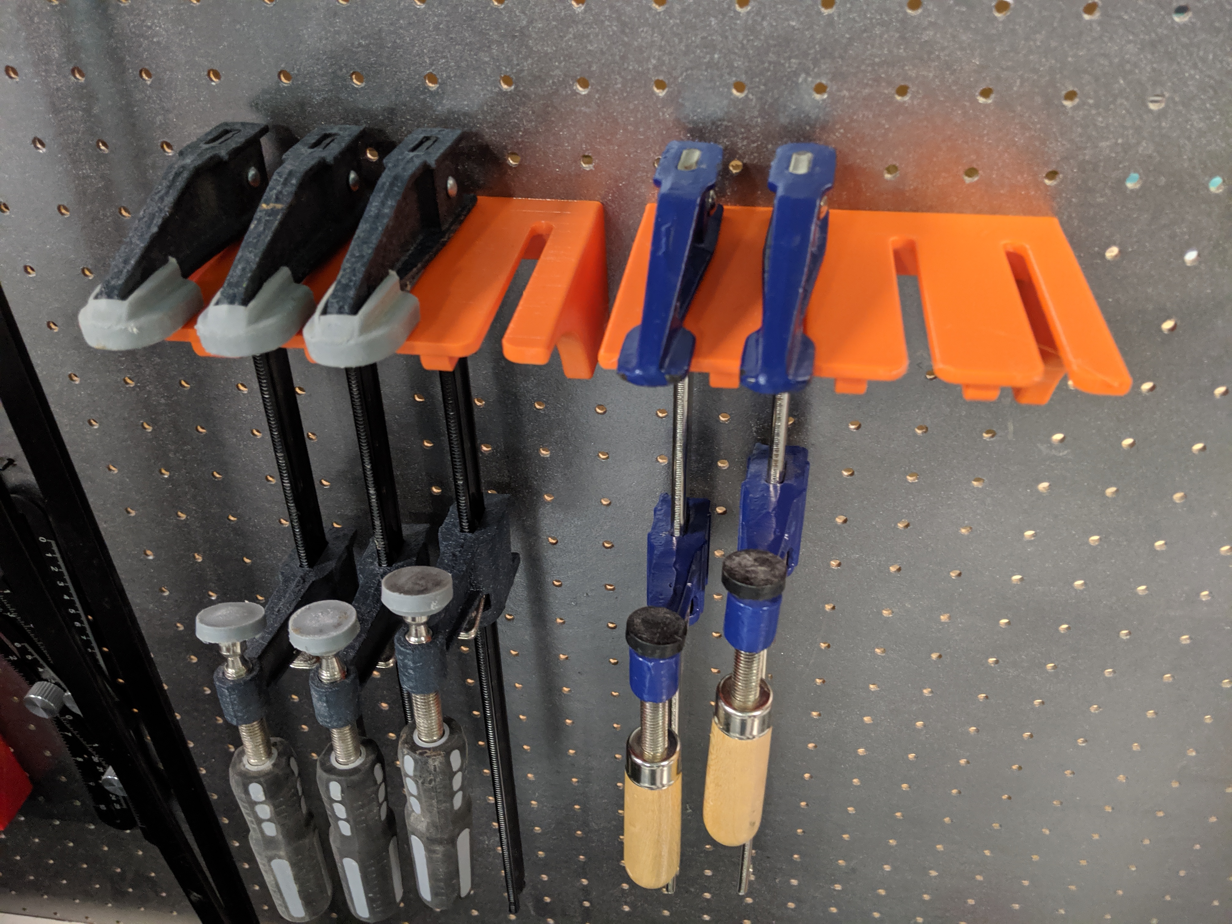 F-Clamps Rack for Pegboard