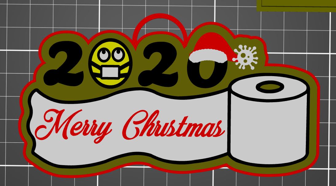 2020 Merry Christmas Ornament - MMU