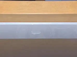 Keyboard storage under desk