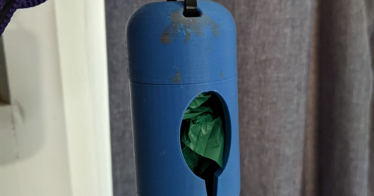 Doggie Bag Holder with bag clip by iAmCKC Download free STL model