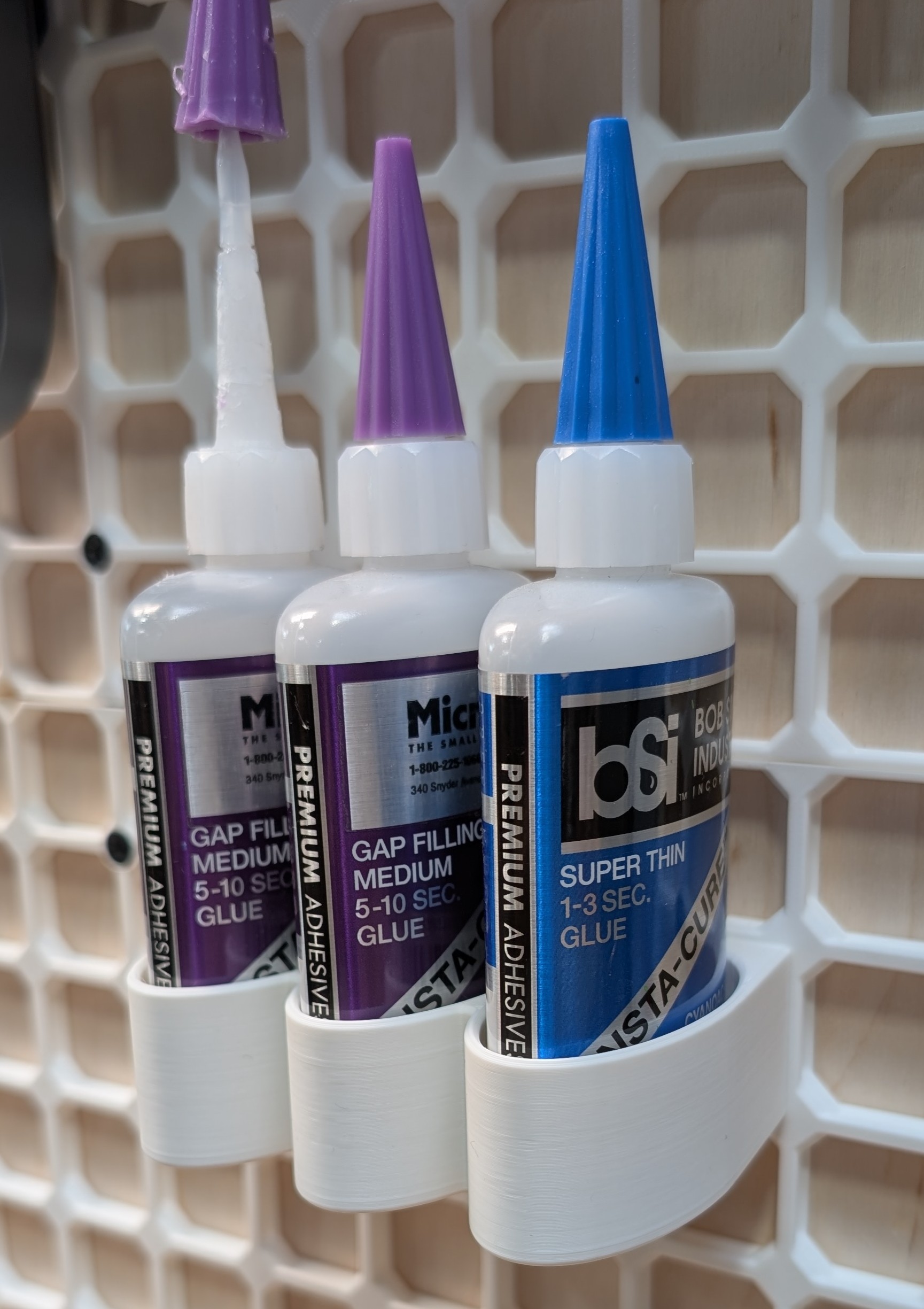 OpenGrid Multiconnect - Holder for 3 BSI 2oz CA Glue Bottles