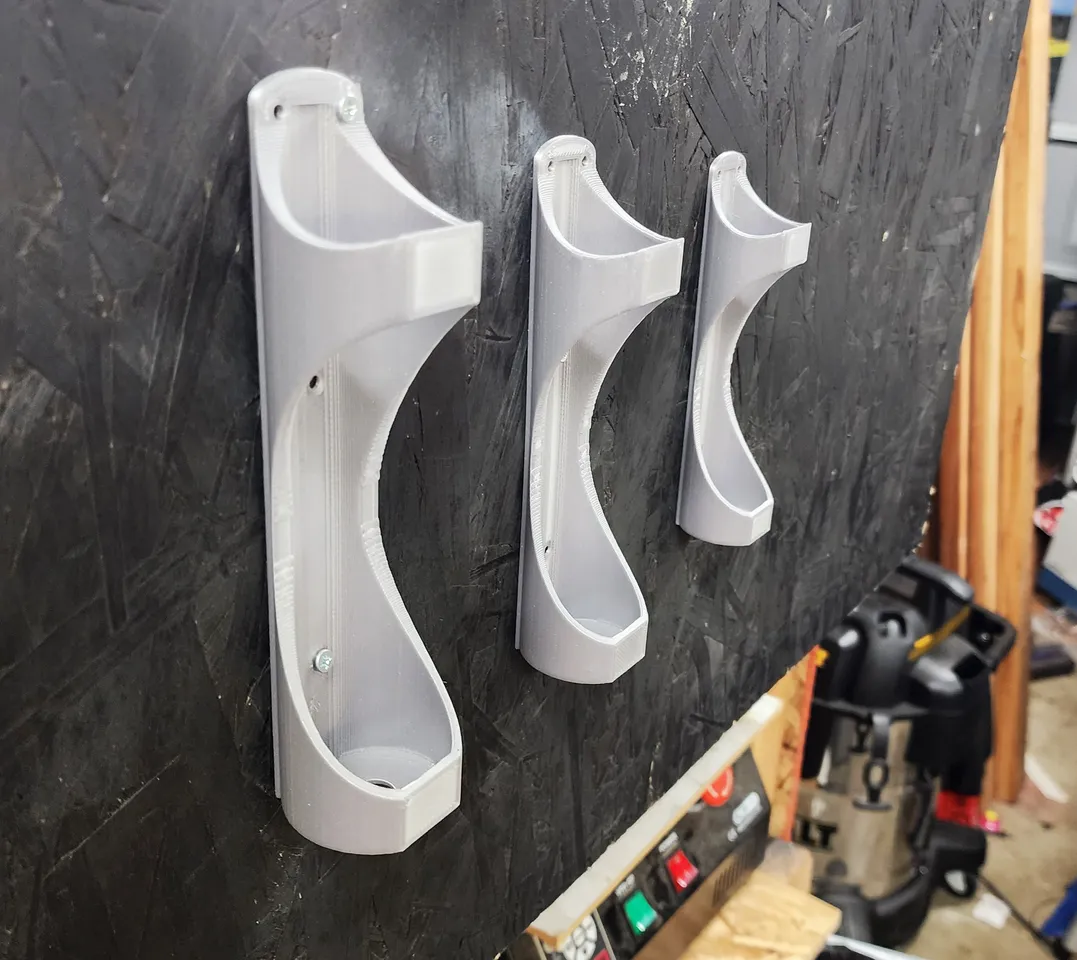 Fishing Pole Holder Wall Mount ANY Size by Triple G Workshop, Download  free STL model