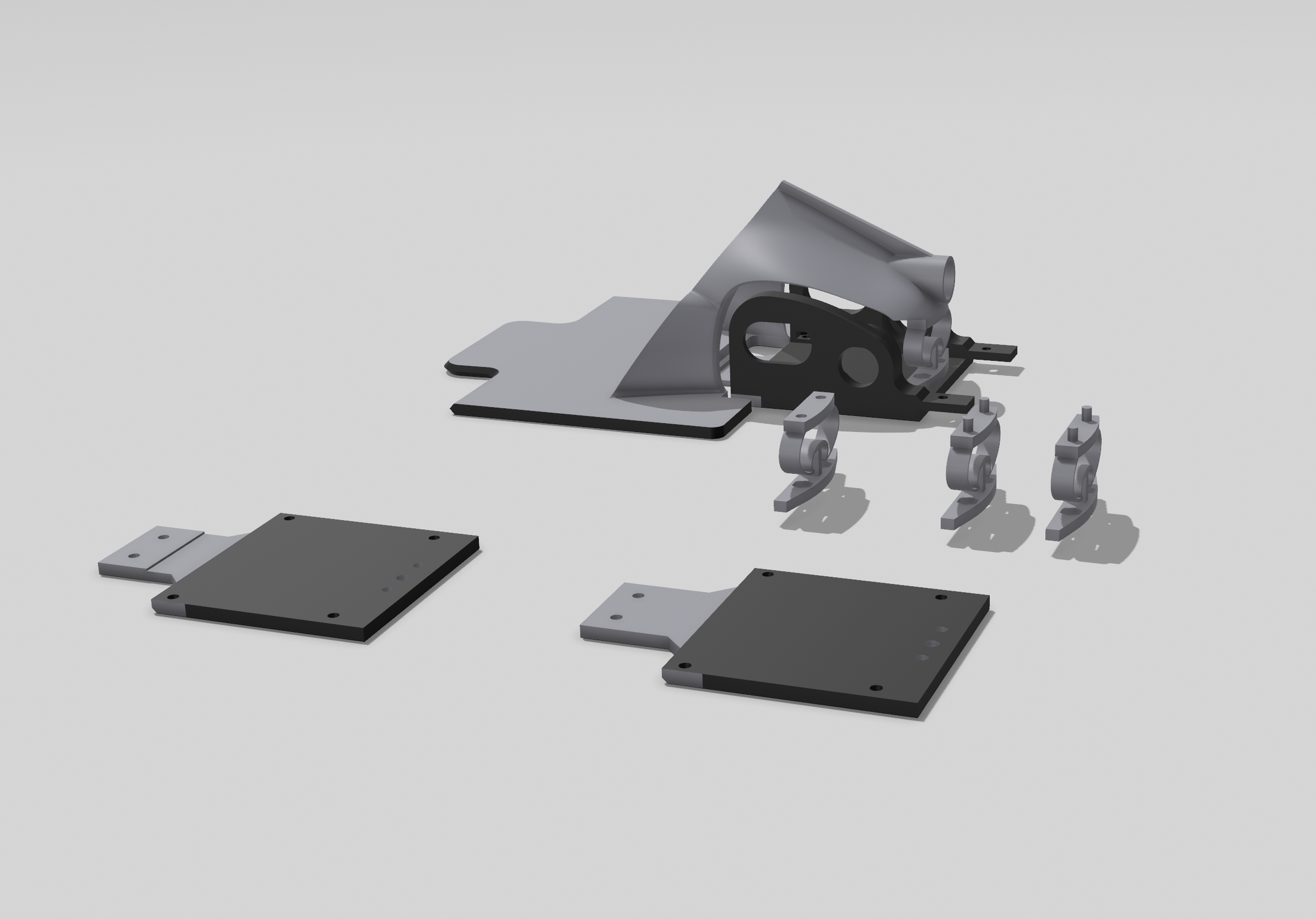 OpenRC F1 Rear Suspension 3D model thumbnail
