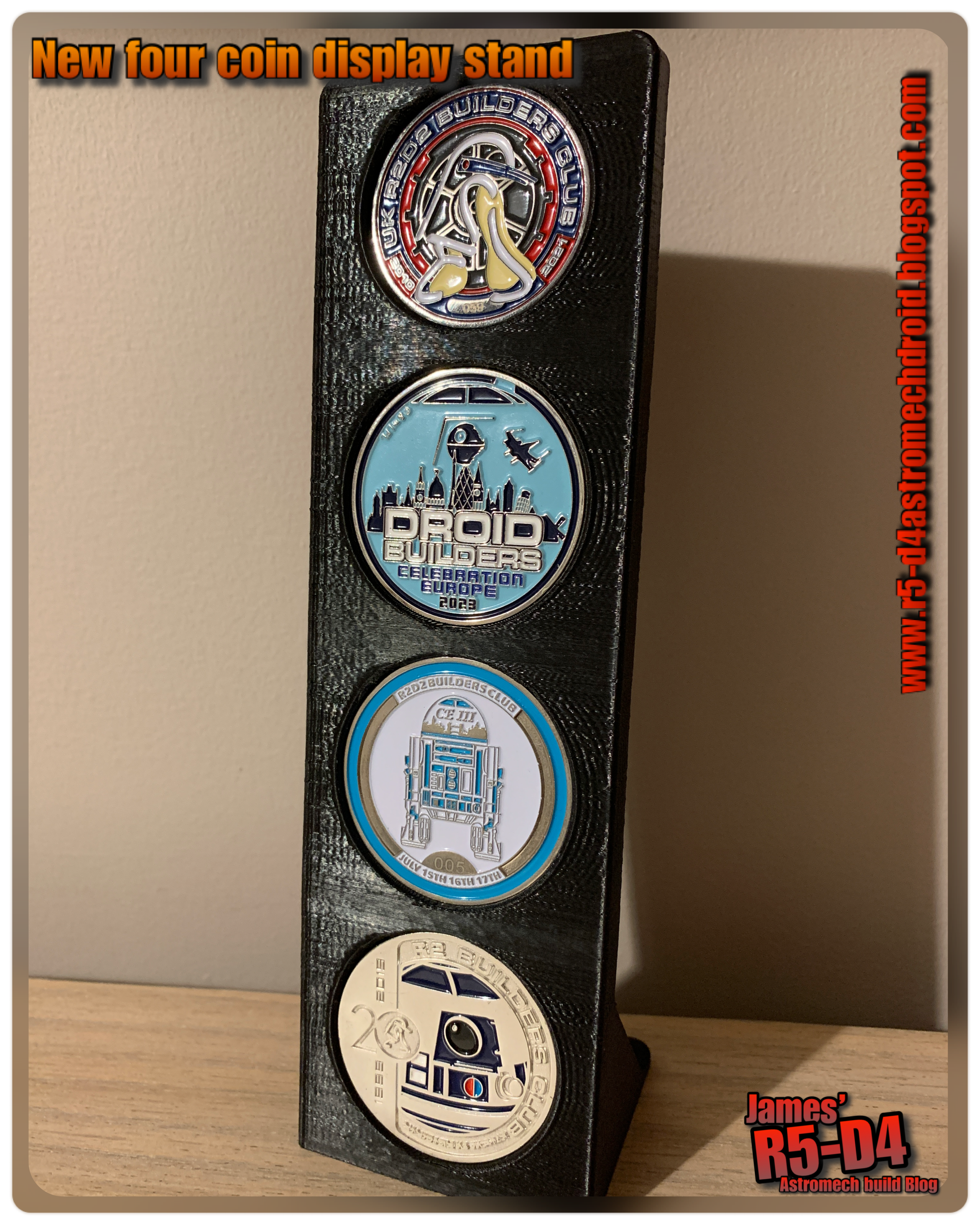 4 Coin display stand
