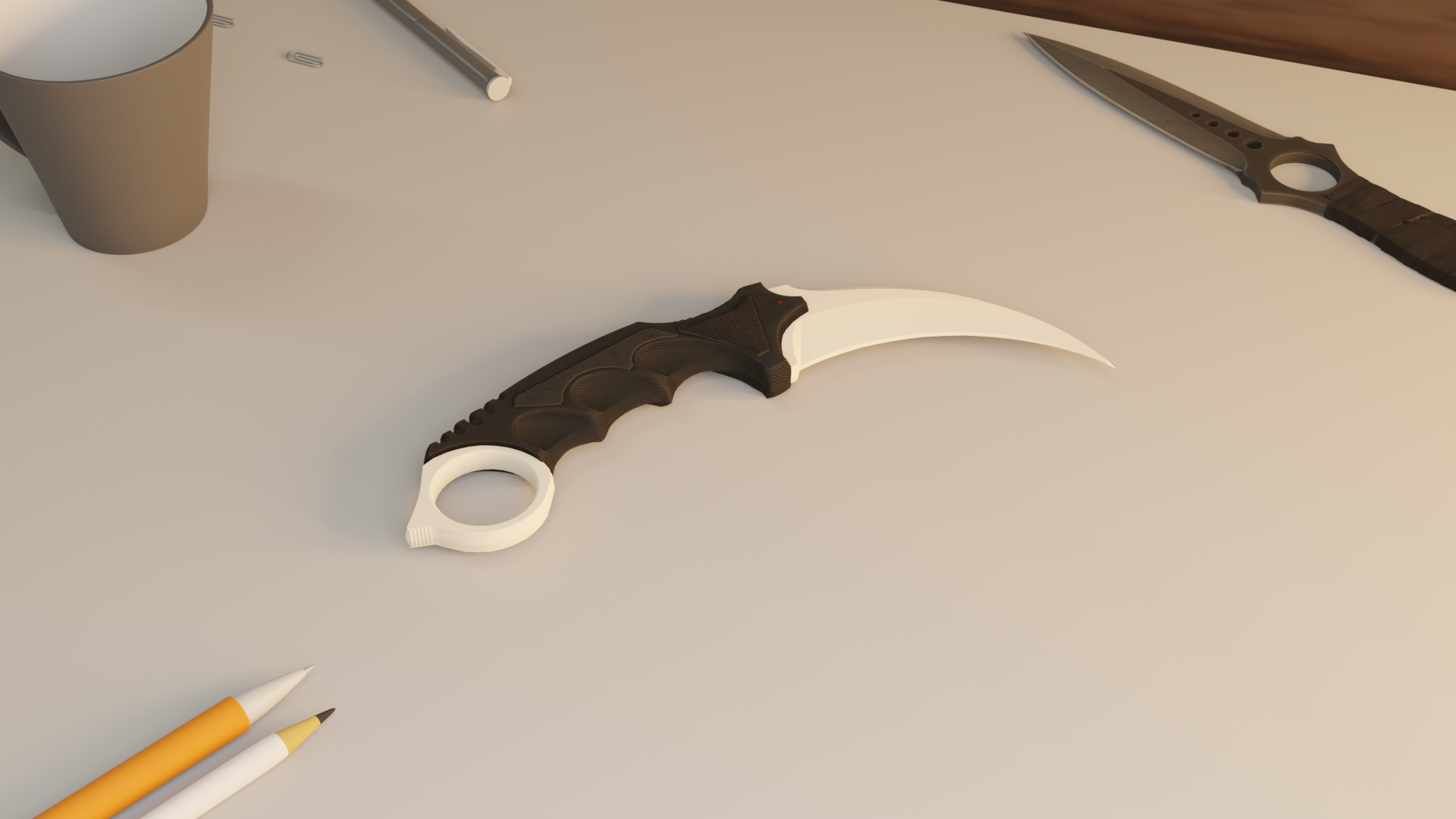 Karambit Knife CS:GO / 3d file 3D model thumbnail