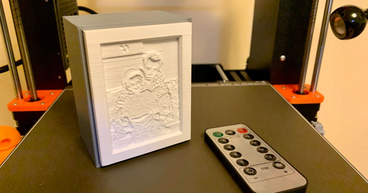 Lithophane Light Box By Xdcmx Download Free Stl Model