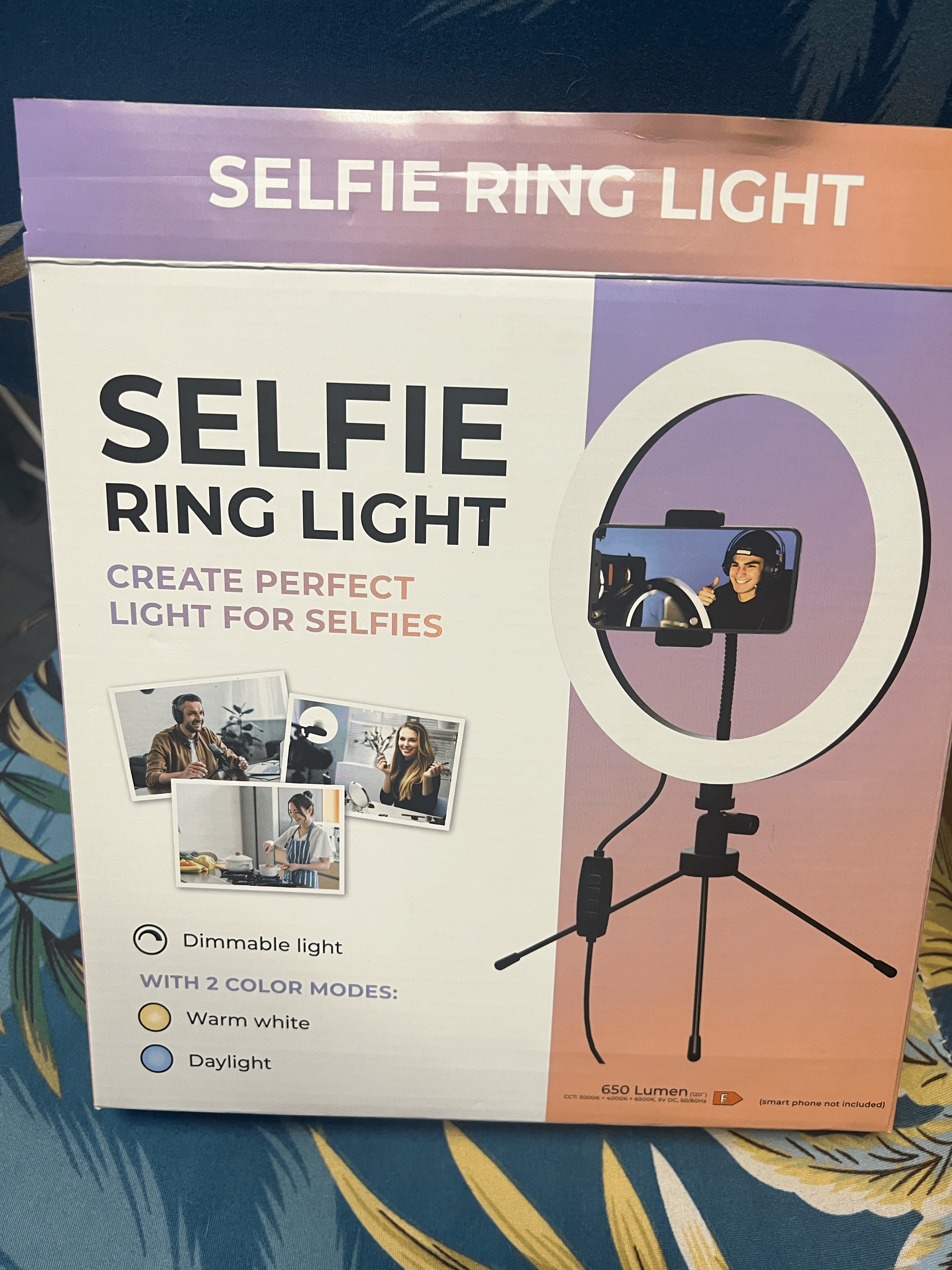 Miniatura 2 do modelo 3D bambu lab ring led light support