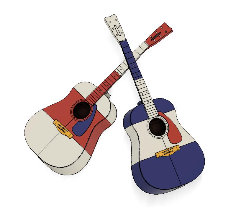 Acoustic Guitar FULL SIZE by giuliancol | Download free STL model ...