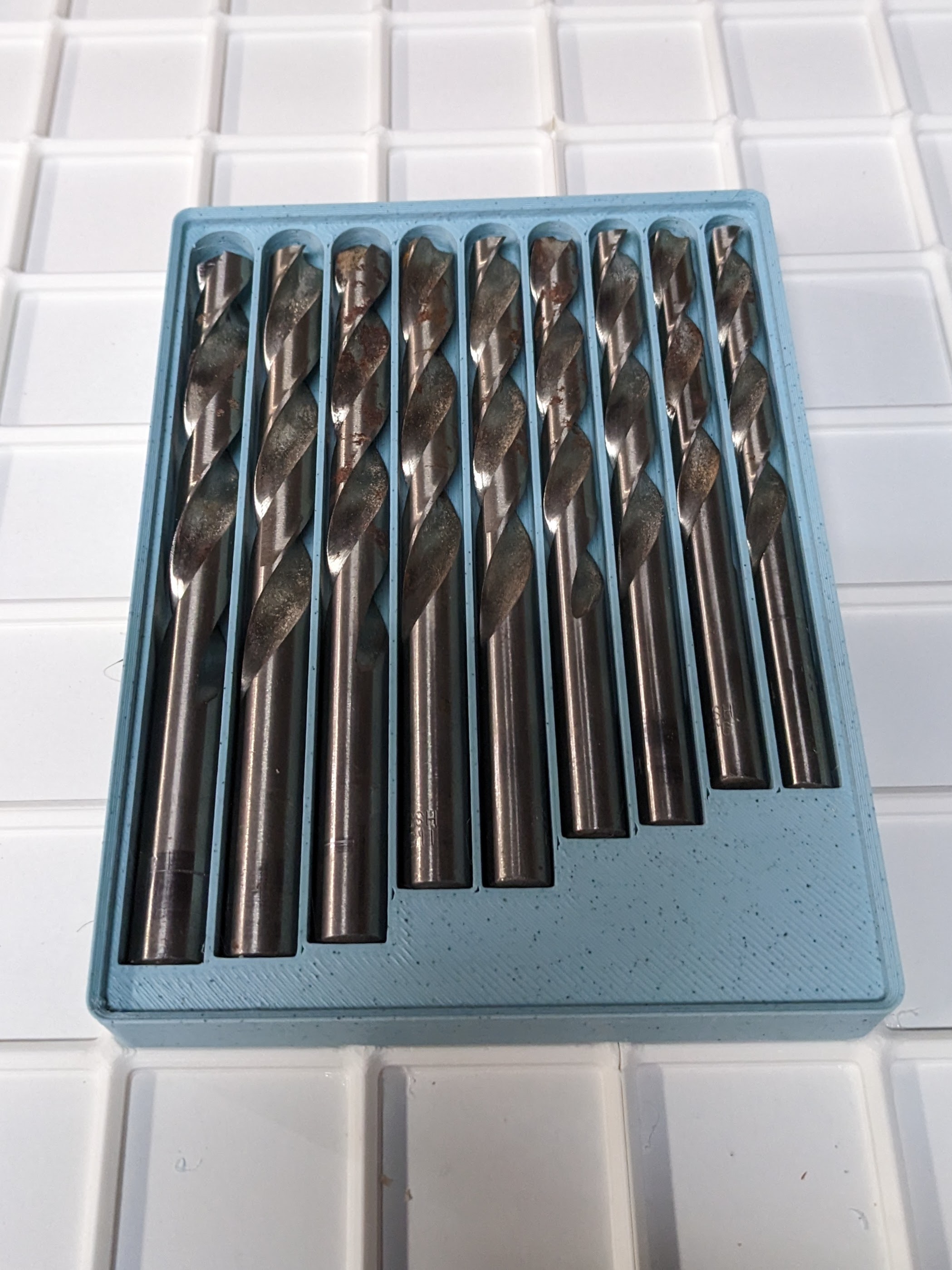 Gridfinity Drill Bit Set Holder by Flash72 Download free STL model