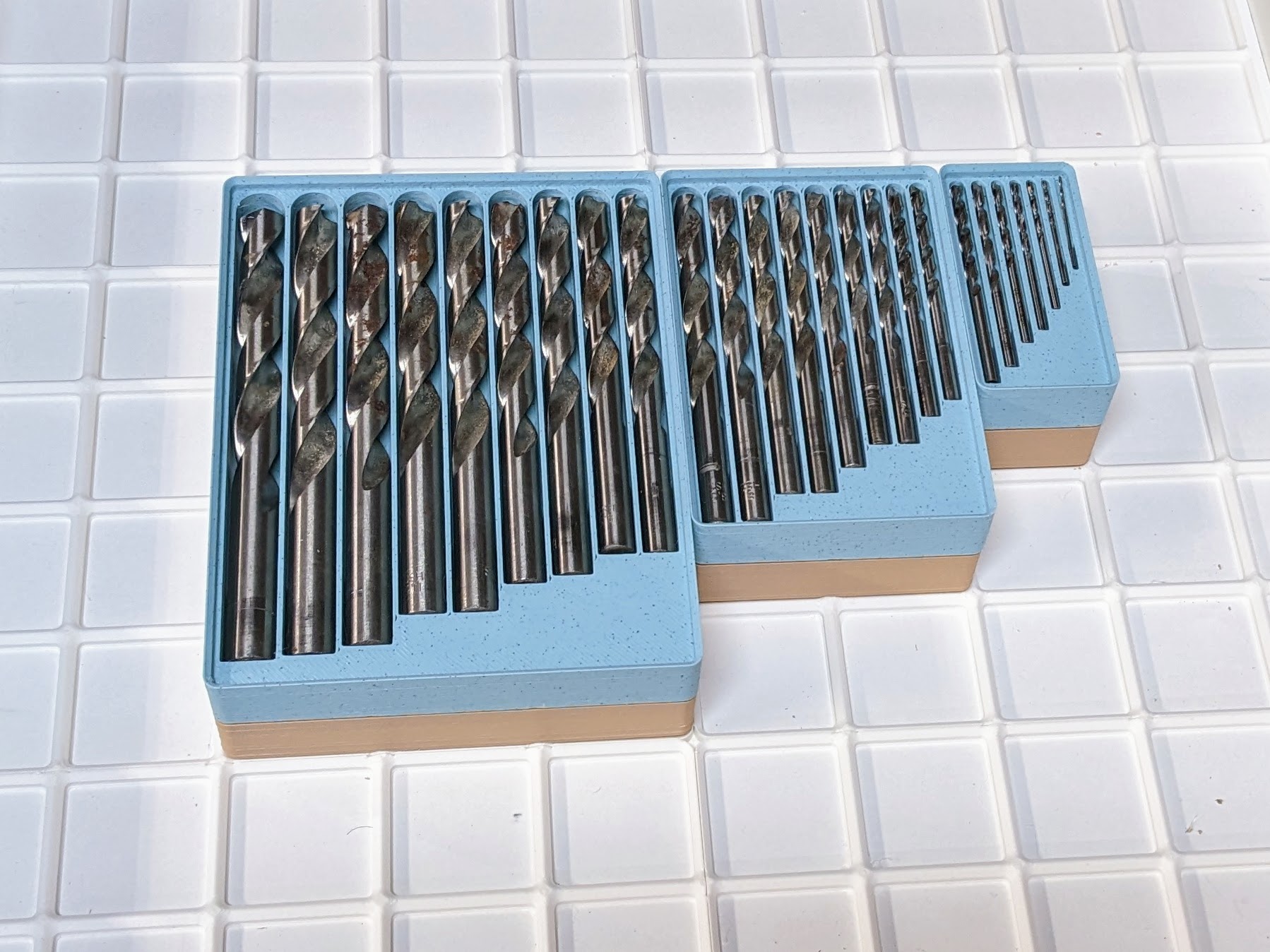 Gridfinity Drill Bit Set Holder by Flash72 Download free STL model