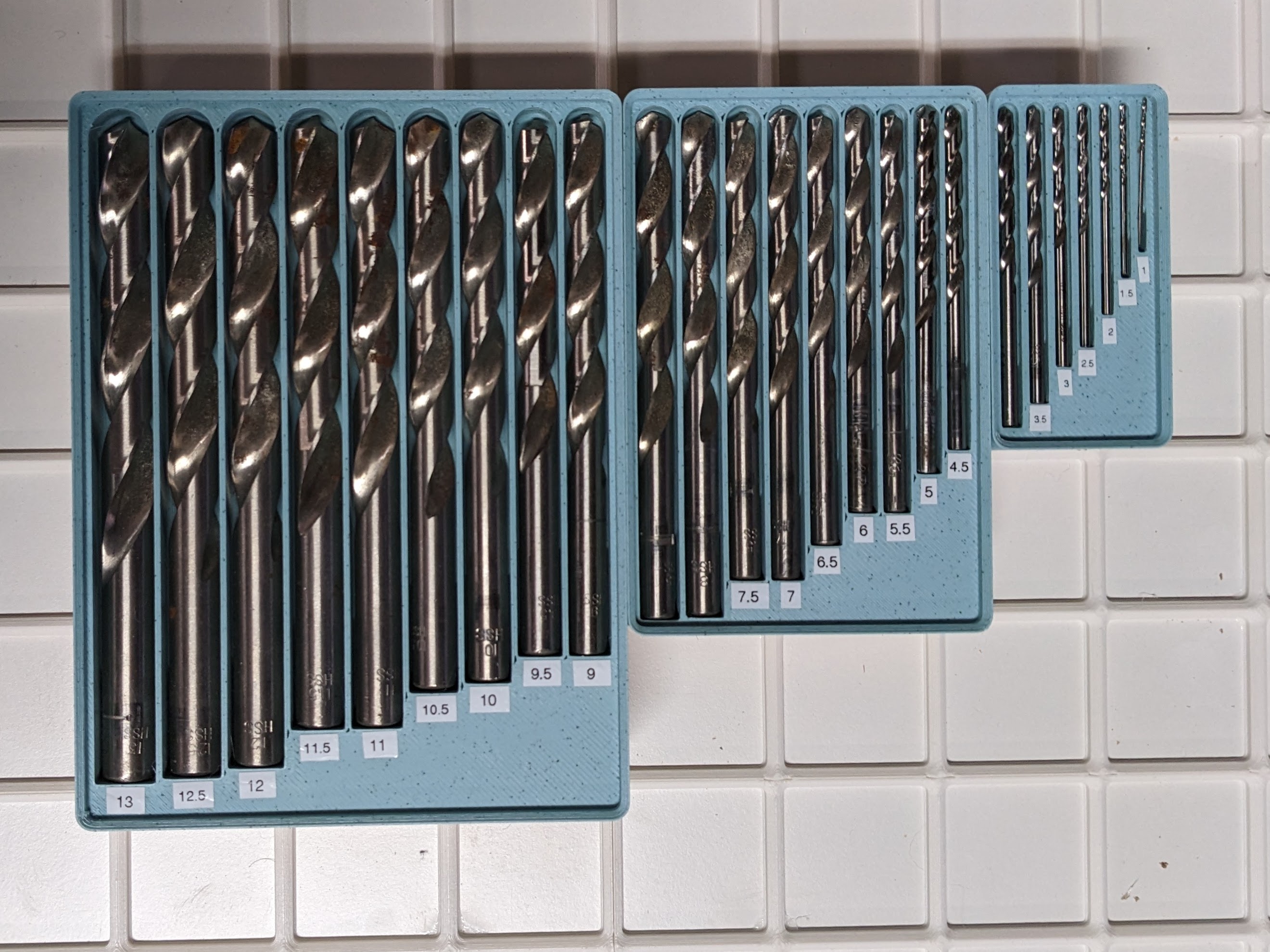 Gridfinity Drill Bit Set Holder by Flash72 Download free STL model