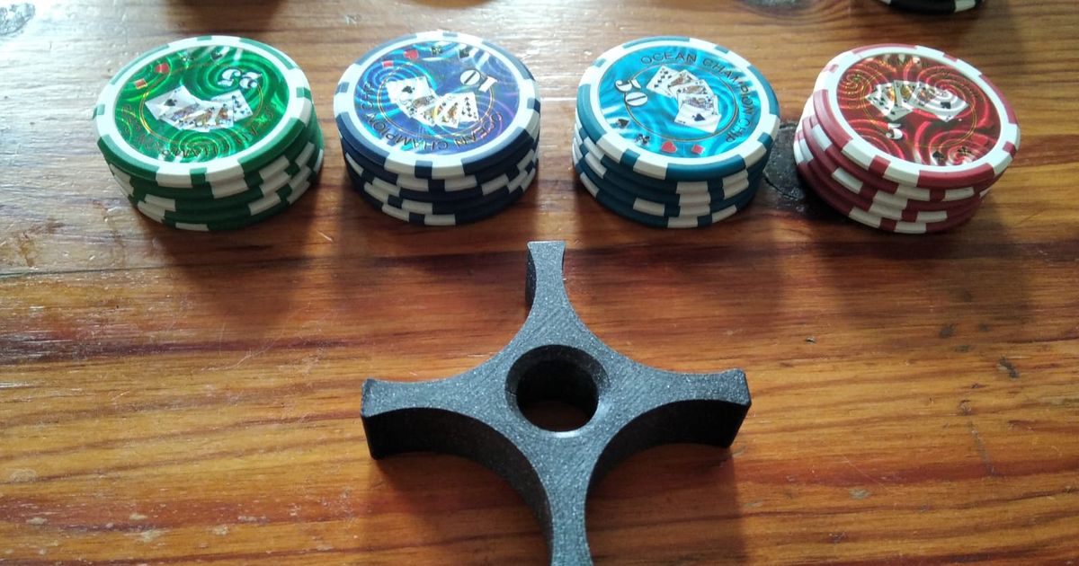 Simple Poker Chip Stacker by 3dreamer Download free STL model