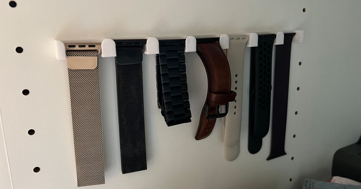 Apple Watch Band Holder in size 7 by Max Download free STL model