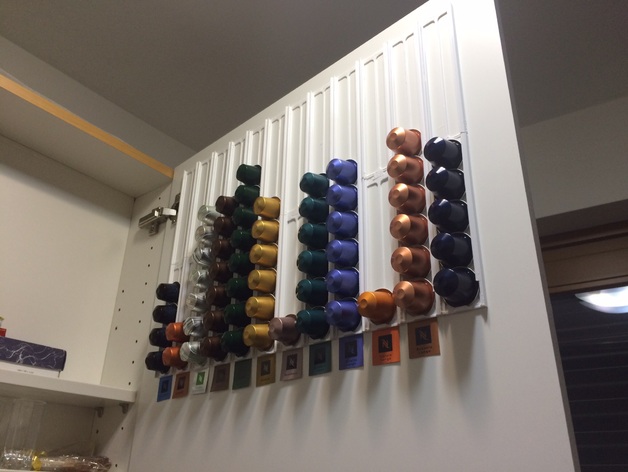 Nespresso capsule wall holder light