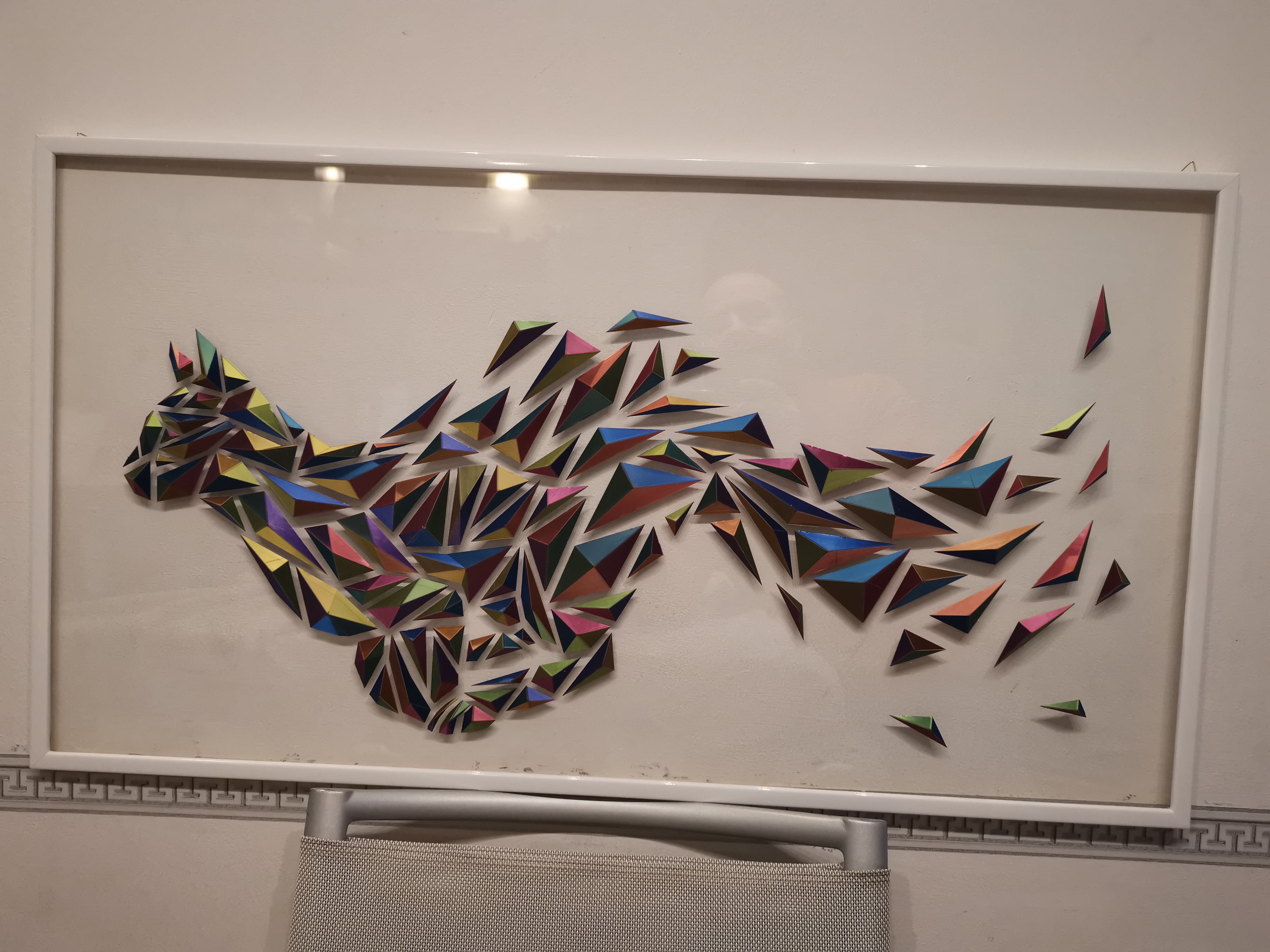 Miniatura 6 do modelo 3D cat - Geometric wall art: